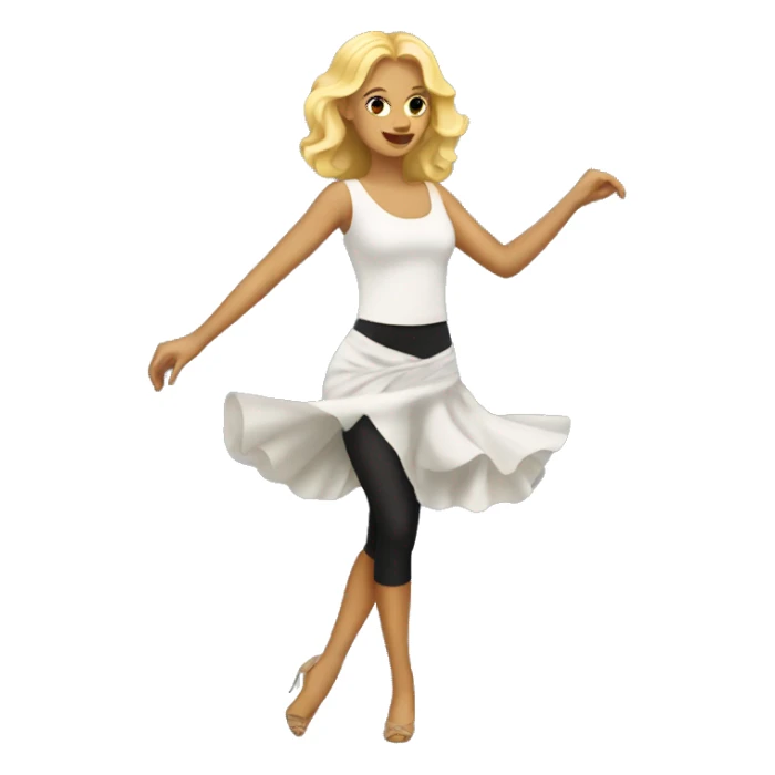 blonde woman salsa dancing  sticker