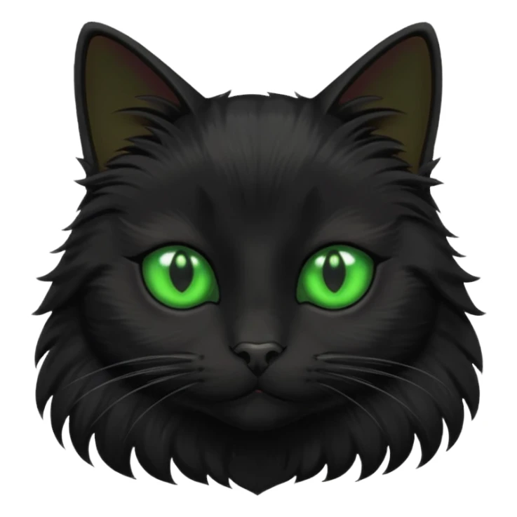 Tete de chat noir  sticker