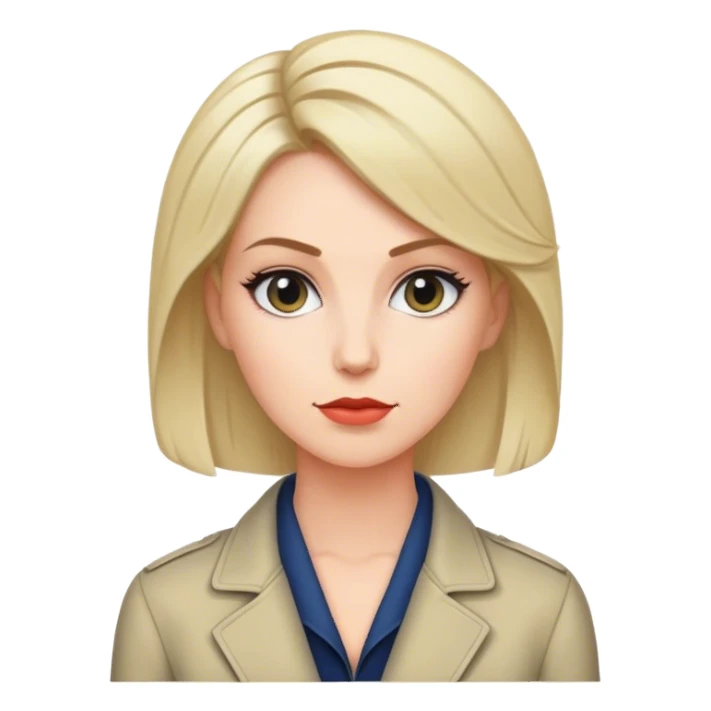 white conservative woman in jacket sticker