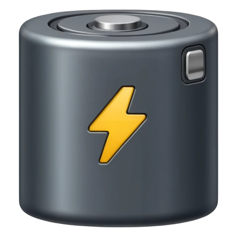 realistic big battery sticker