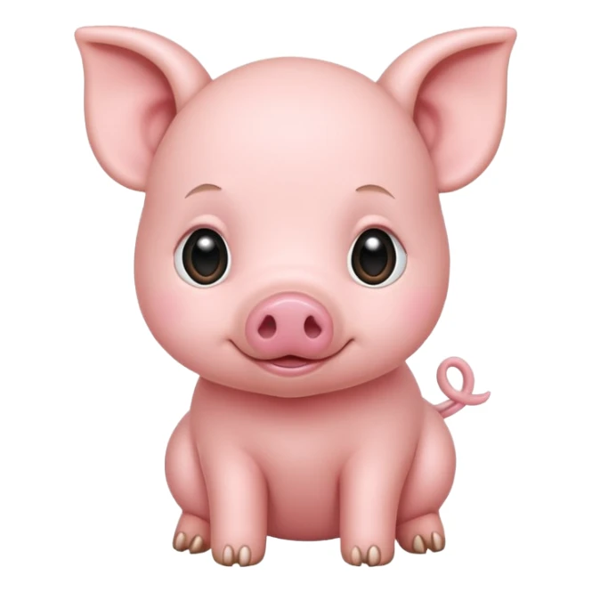 Baby pig sticker