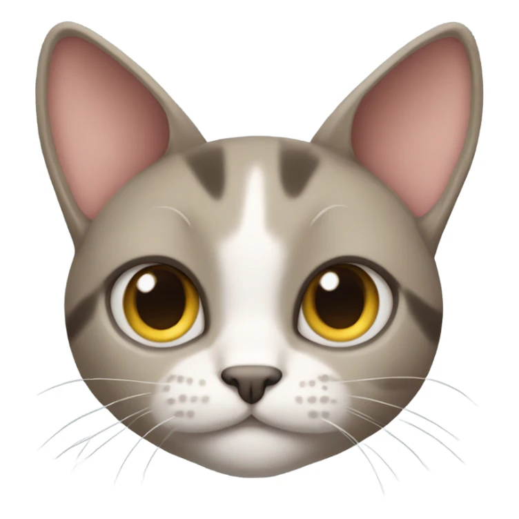 Cat with giant ear  sticker