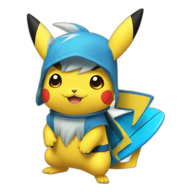 Pikatchu surf sticker