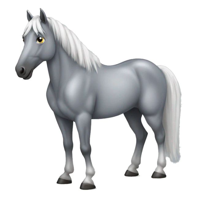 Dapple grey horse sticker