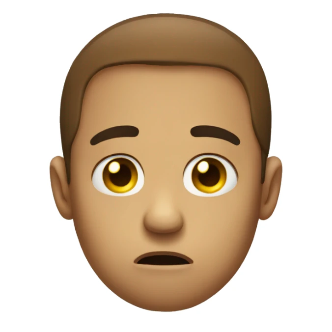 Extremely sad emoji face reaction  sticker