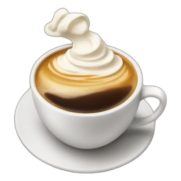 coffee with more cream than coffee sticker