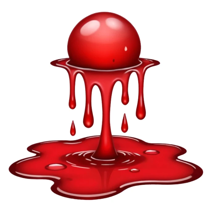 Scratch blood sticker