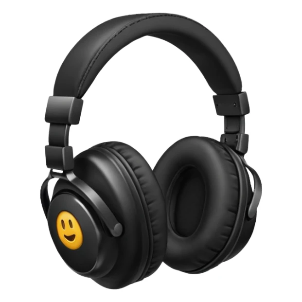 headphones with large ear cups sticker