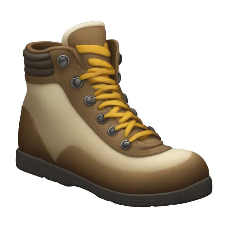 shoe with a face sticker