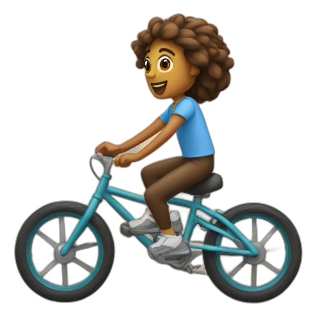 Ninga riding bike sticker