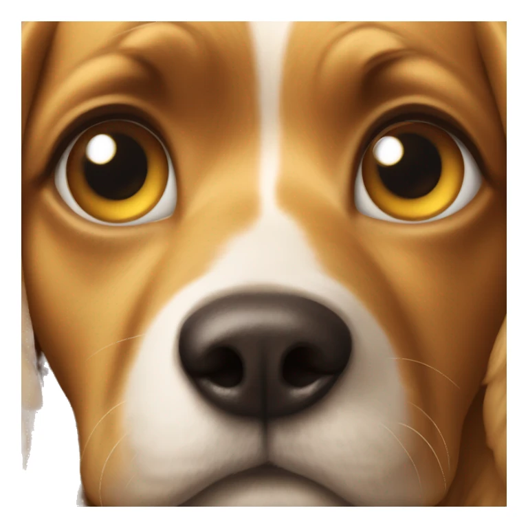 dog with big eyes sticker