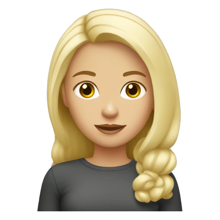 russian blonde girl sticker