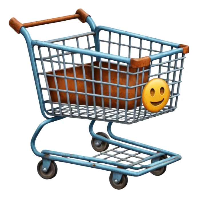 abandoned shopping cart sticker