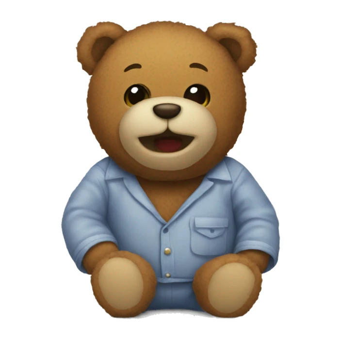 good night teddy bear sticker