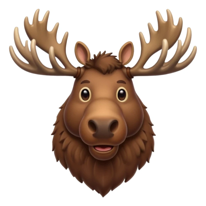largest of the deer, moose sticker