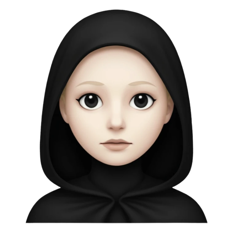 Shadowy figure all blacked out, blackout eyes sticker