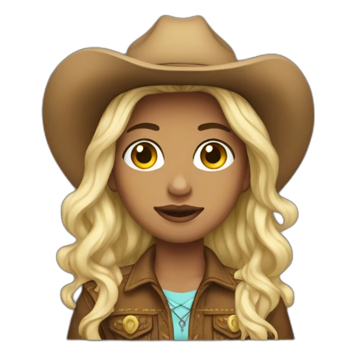 A trans cowgirl sticker