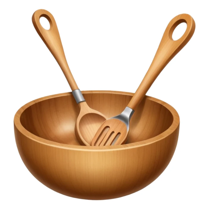 wooden kitchen utensils and items sticker