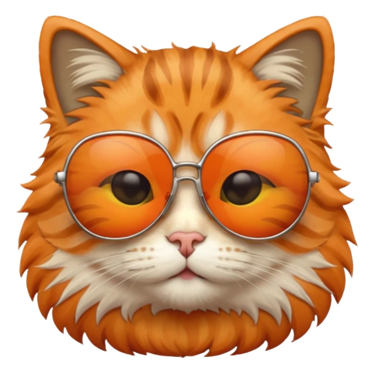 Cat wearing sunglasses sticker
