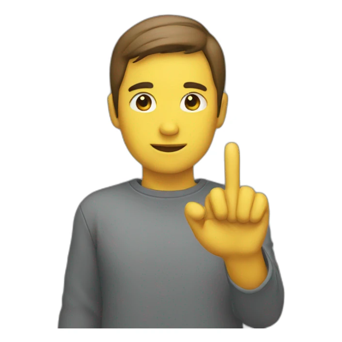 wait gesture sticker