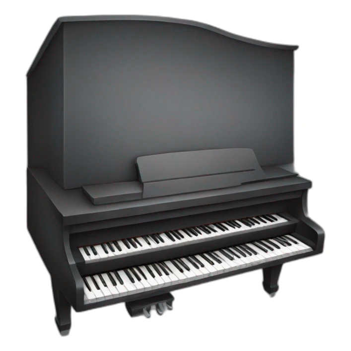 Chat piano sticker