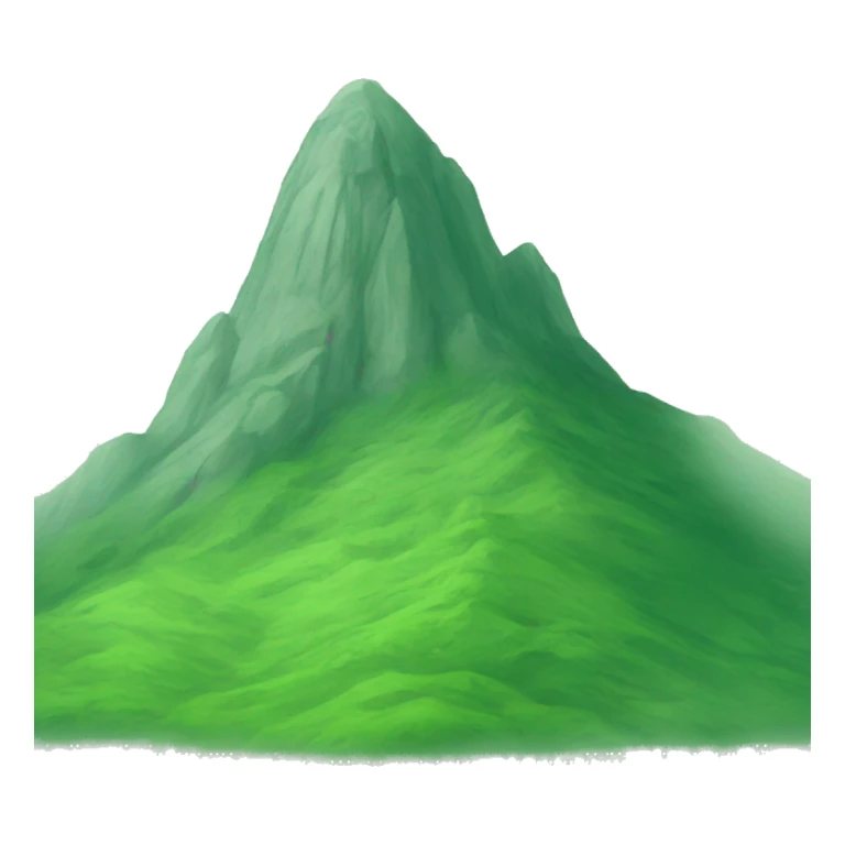 two green mountain as draw sticker