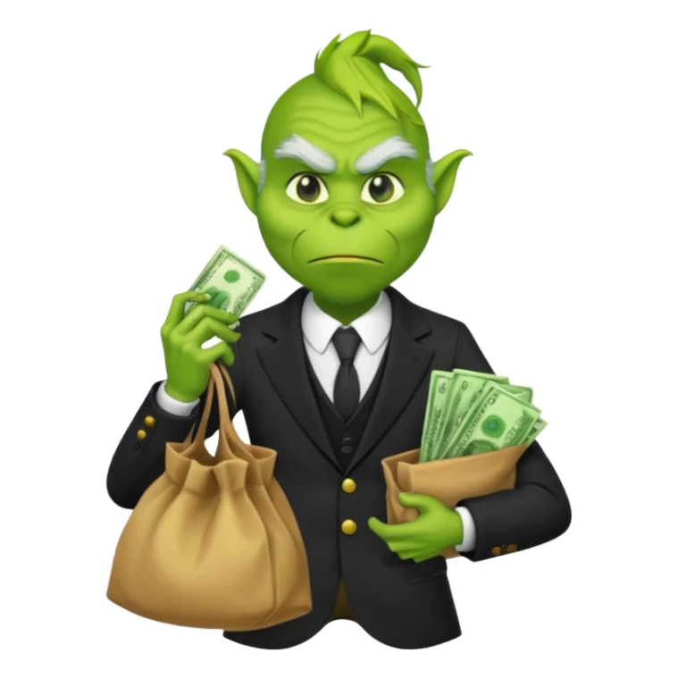 Scammer Grinch sticker