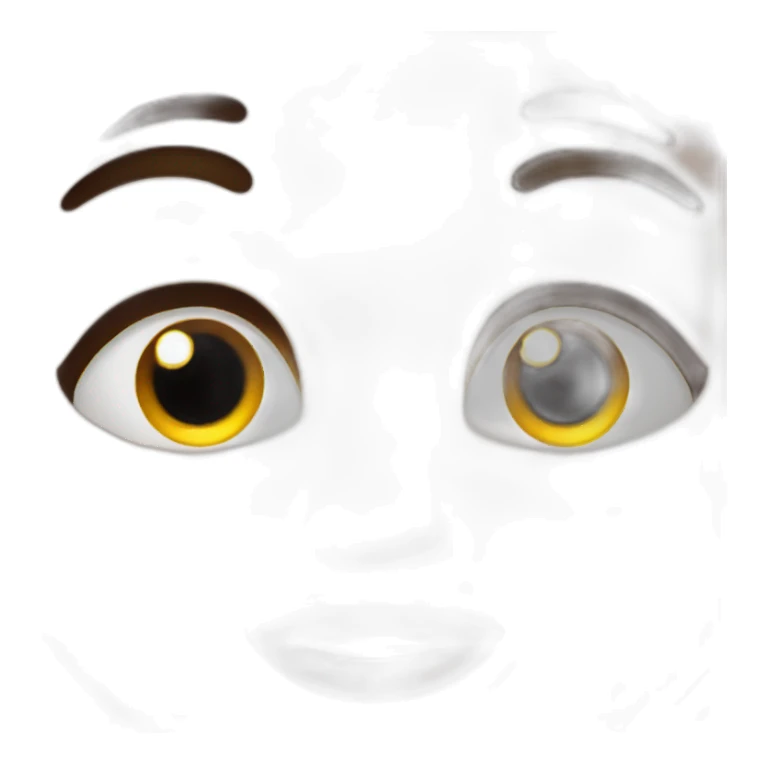 Kissy Face with eyes looking up sticker