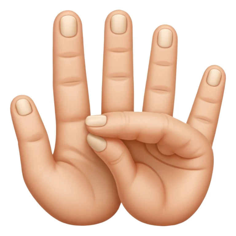 U shape fingers emoji create sticker
