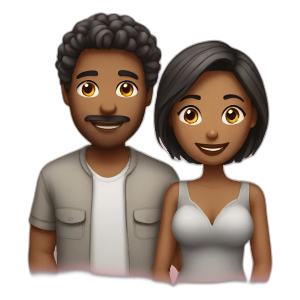 in love couple sticker