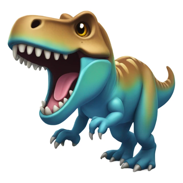 laughing trex sticker