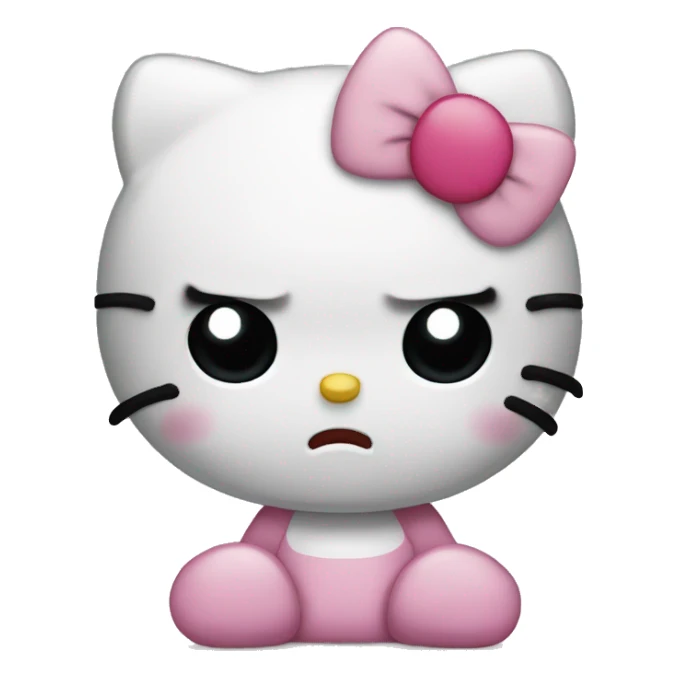 Hello kitty sad sticker