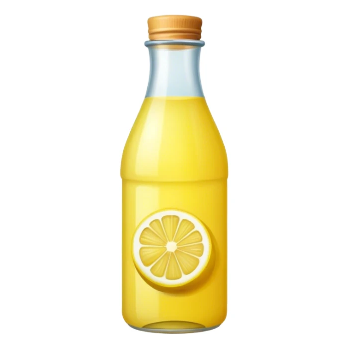 Lemon juice bottled sticker