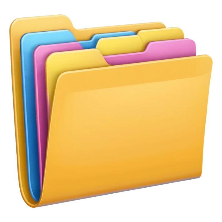 colorful folder sticker