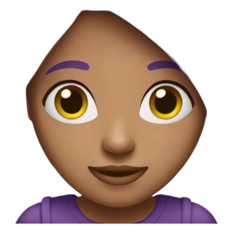 Purple girl sticker