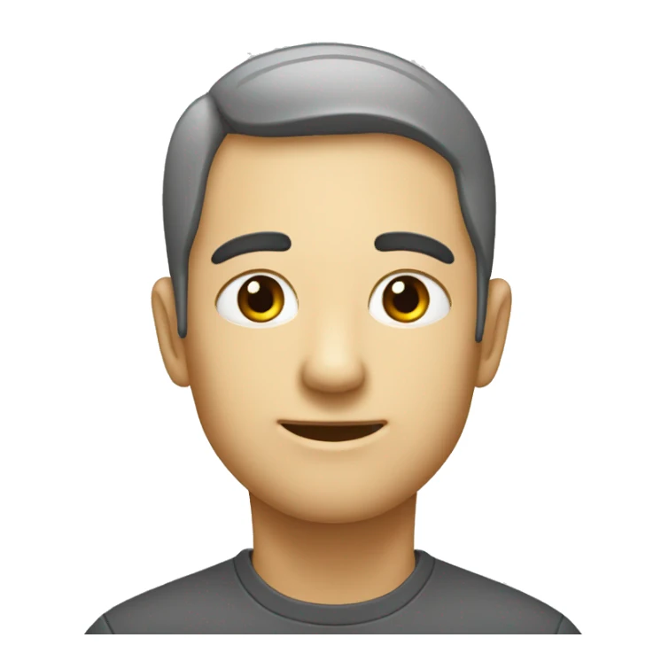 Schmollender Emoji mit großen Augen sticker