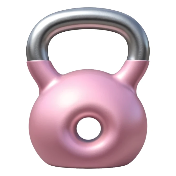 pale pink kettlebell sticker