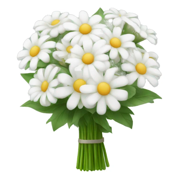 white flower bouquet  sticker