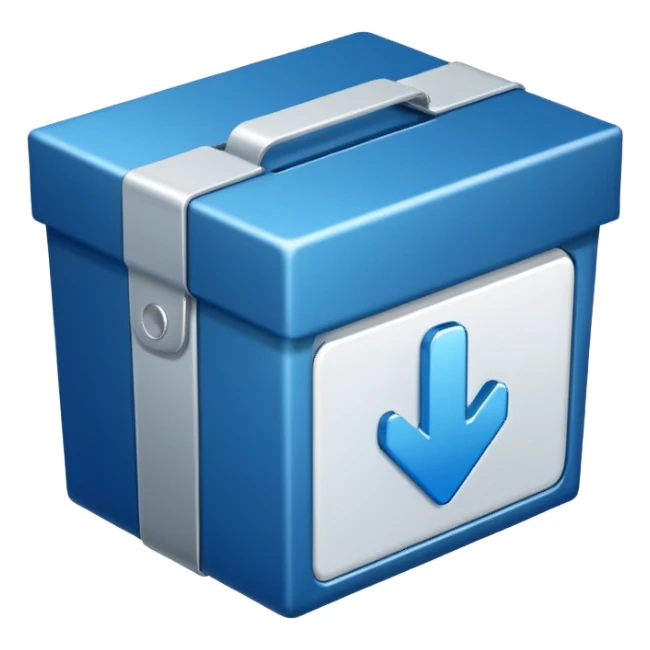 digital product in a box icon sticker