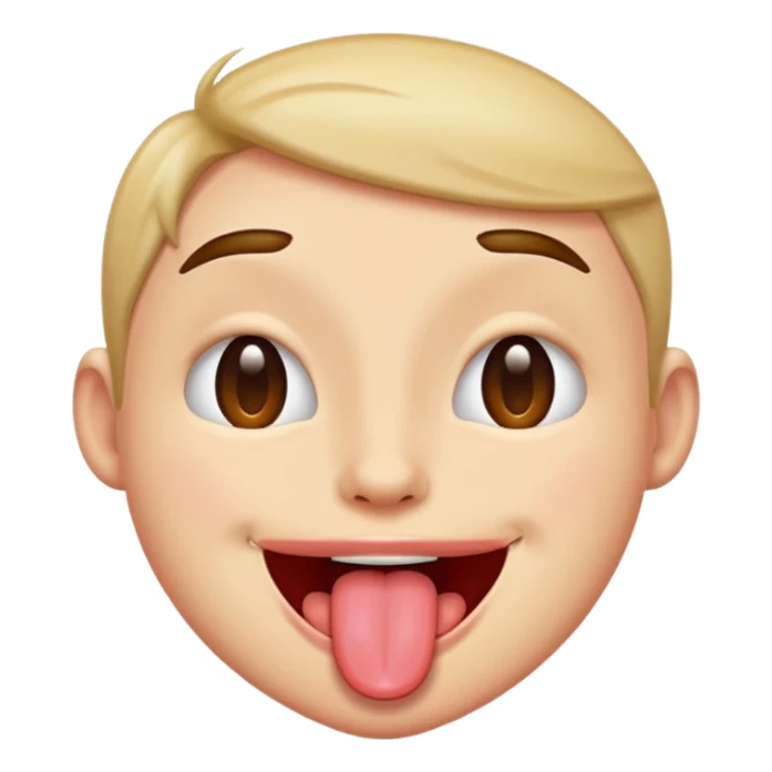 winking face with tongue out sticker