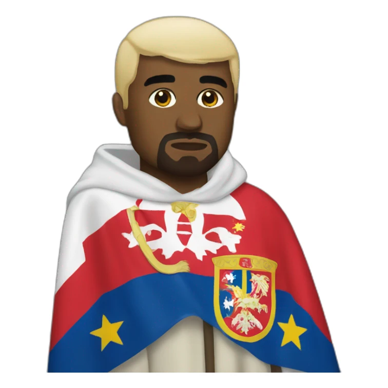 kanye west serbian flag sticker