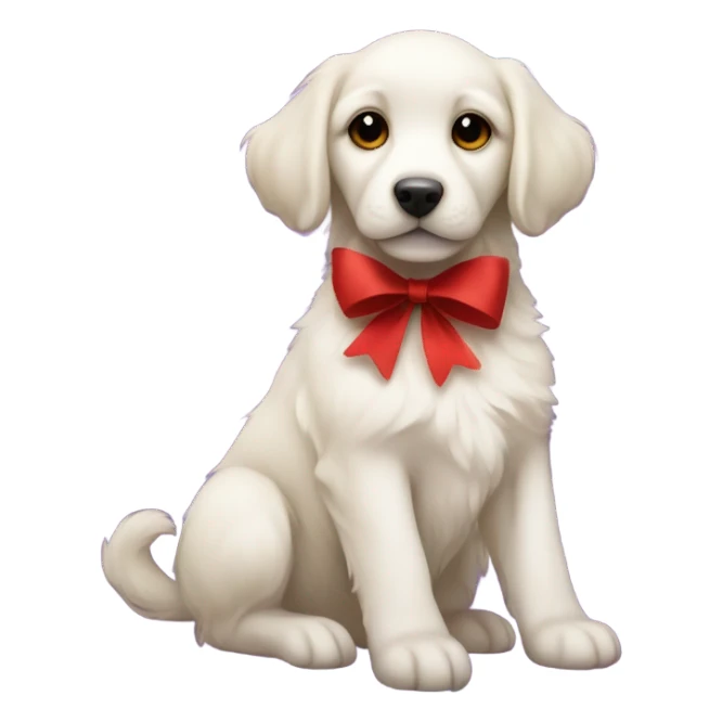 Christmas puppy sticker