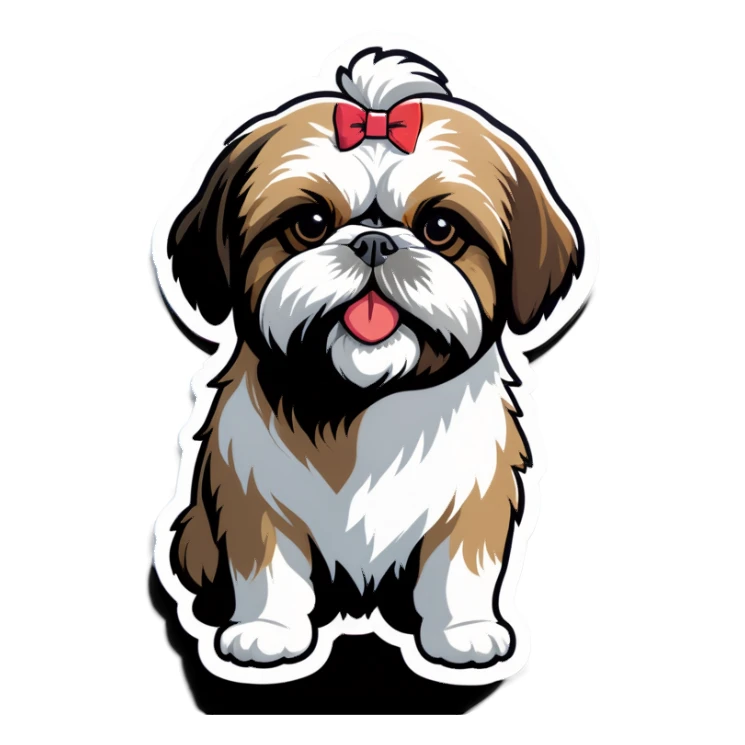 Shih Tzu dog sticker