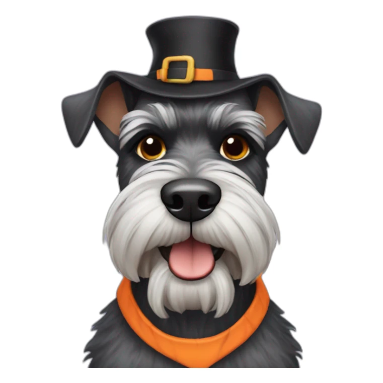 Schnauzer halloween sticker