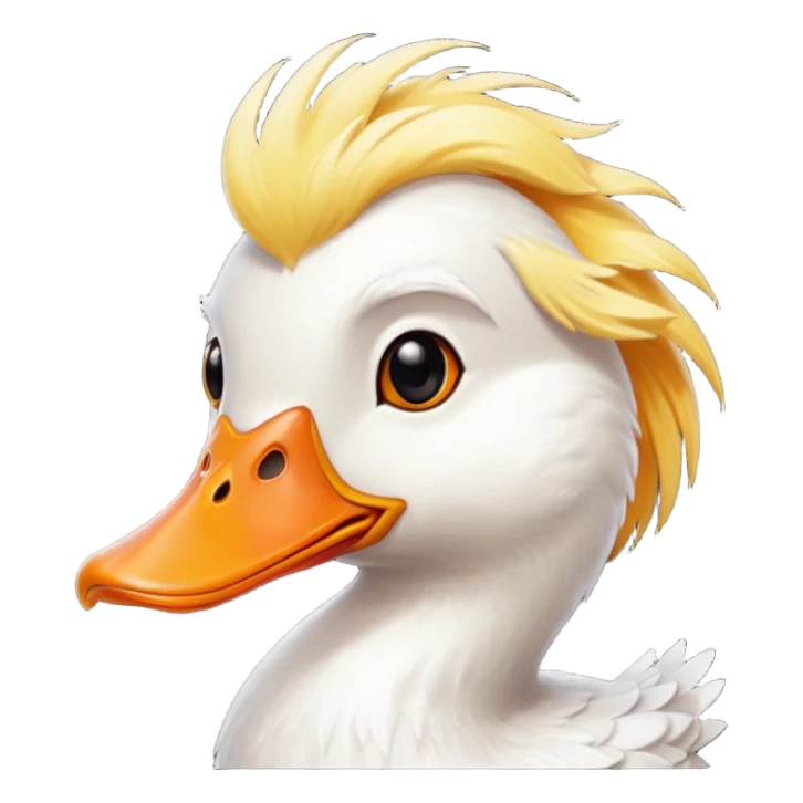 Sarı saçlı ördek sticker