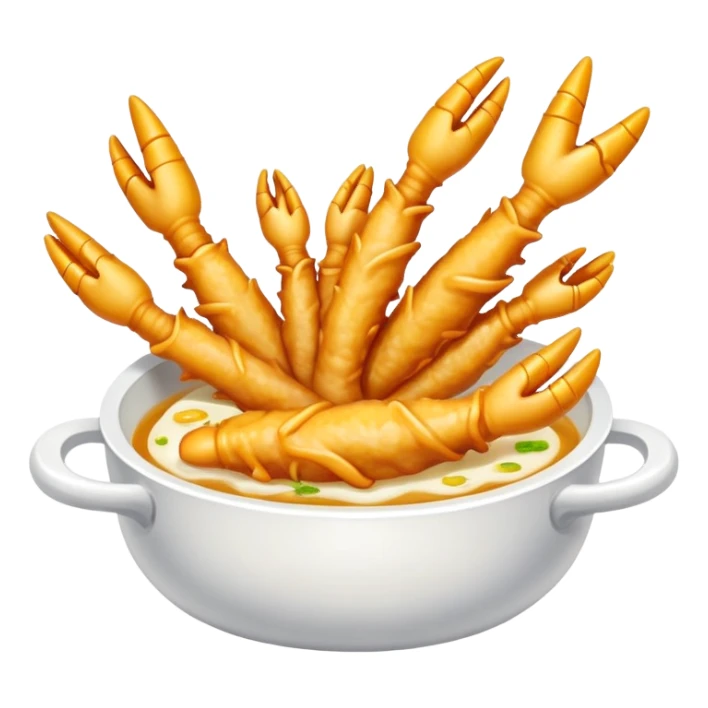 Chinese chicken feet fish  sticker