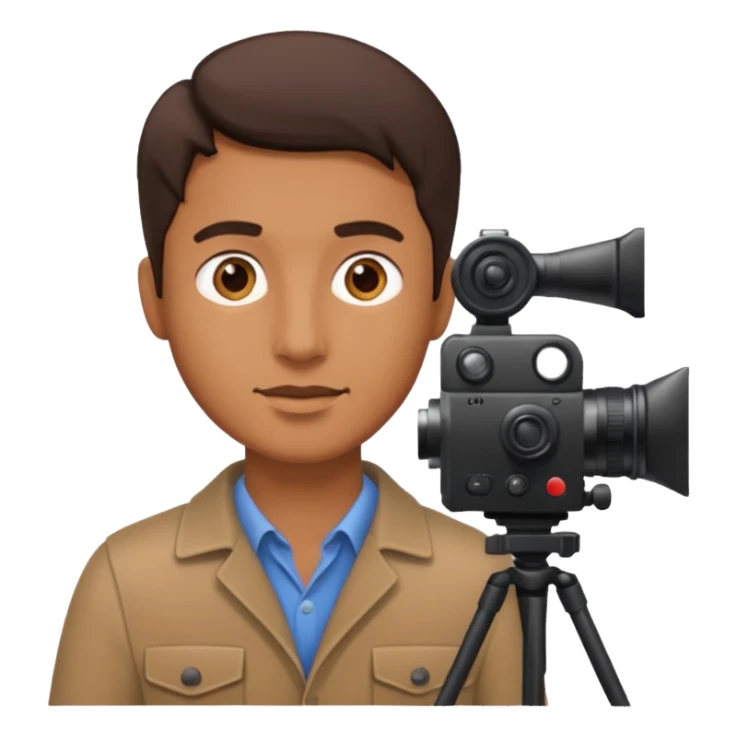 male Filmmaking sticker