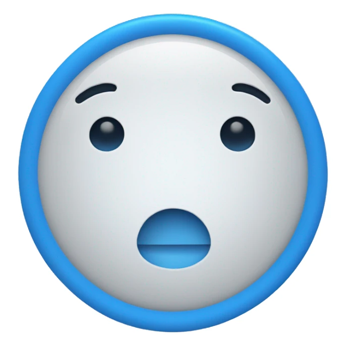 A blue circle with a white tick in it  sticker