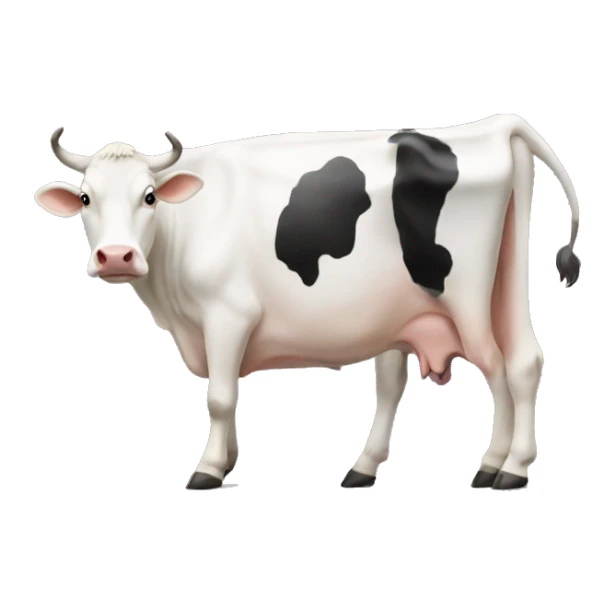 Cow with heels  sticker