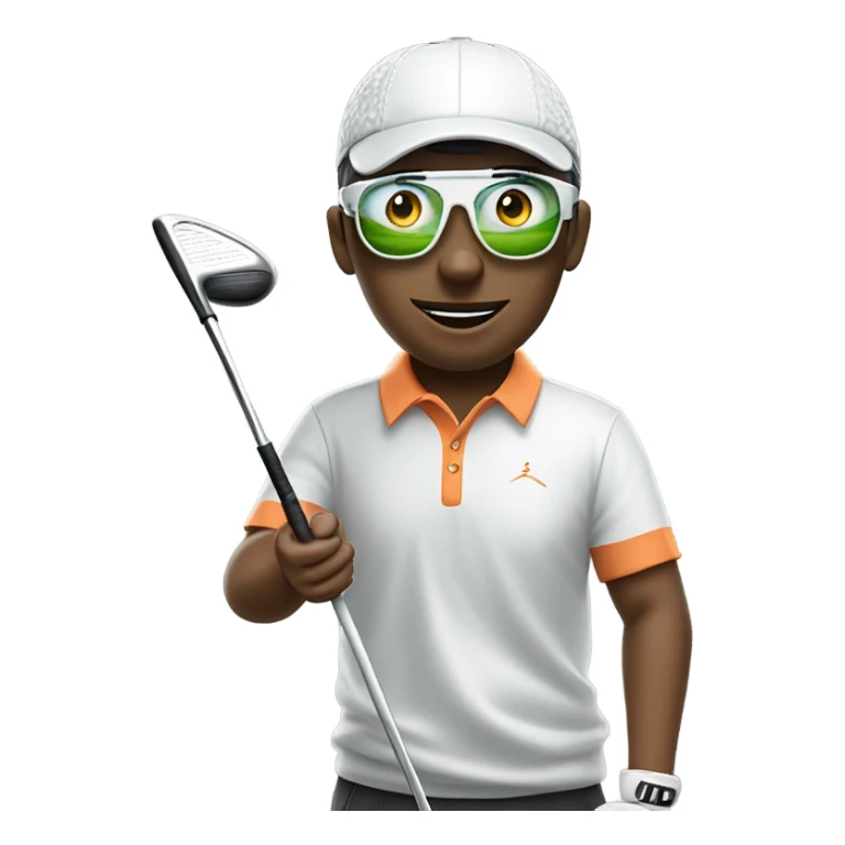 Blind golfer sticker